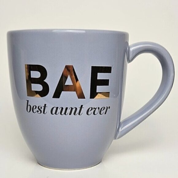 Indigo "BAE Best Aunt Ever" Inspirational Coffee Mug - Picture 1 of 7